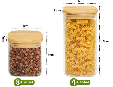 Набор банок для хранения 12 предметов Withosent