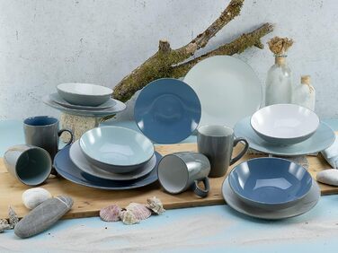 Столовый сервиз из керамики на 4 человека 16 предметов Sea Breeze Series 23535 CreaTable