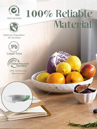 Набор фарфоровых тарелок для пасты 25,4 см 4 предмета White DOWAN