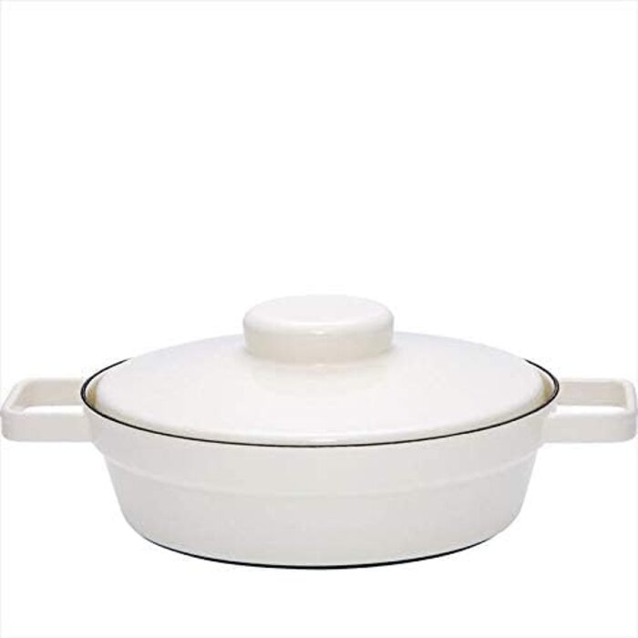 Кастрюля 1.3 л 24 см, эмалированная, белая Riess 2123-212