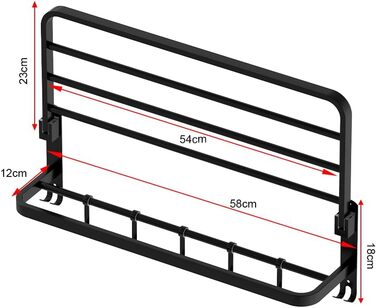 Вешалка для полотенец 58 см с крючками ‎HONPHIER
