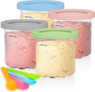 Набор из 4 контейнеров для мороженицы 9,5 х 9,5 см CREAMi Deluxe Pints Ninja