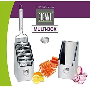 Набор измельчителей Gigant 4-Way из 5 предметов с овощечисткой, нержавеющая сталь