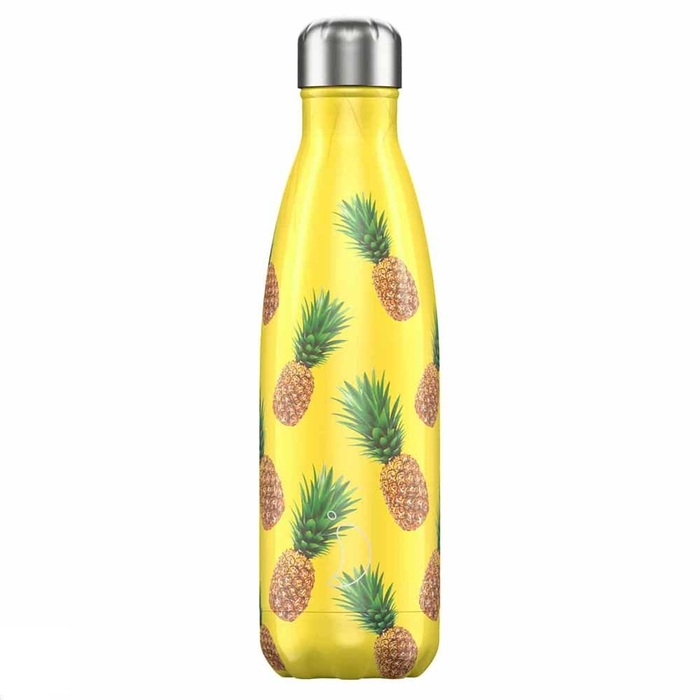 Вакуумная бутылка для воды 0,5 л, желтая Icons Pineapple CHILLY'S