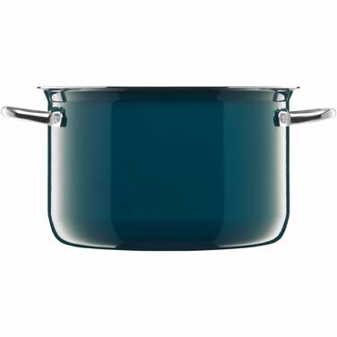 Кастрюля высокая 24 см, зеленовато-синяя Compact Silit