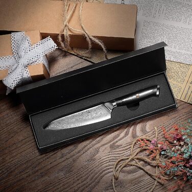 Универсальный кухонный нож из дамасской стали 13 см VG10 PAUDIN