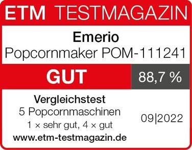 Машина для попкорна 1200 Вт Emerio