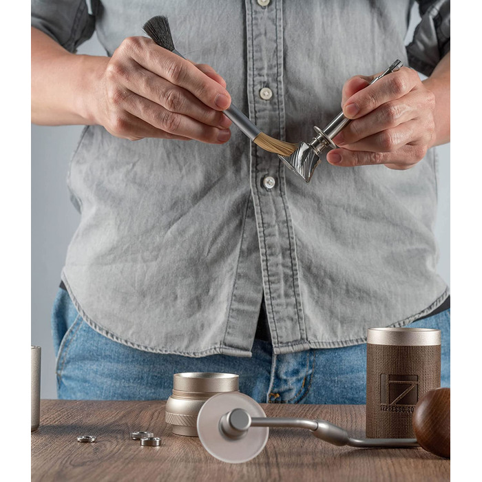 Ручная кофемолка 1Zpresso K-Ultra / нержавеющая сталь / серебристый