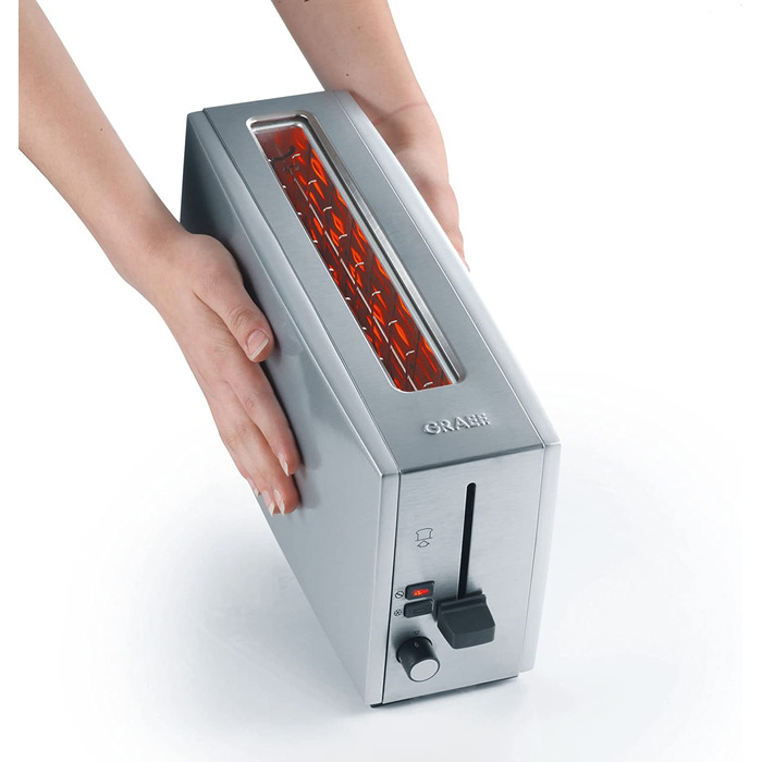 Тостер Graef TO 90 / 880 Вт / на 2 ломтика / с насадкой для булочек