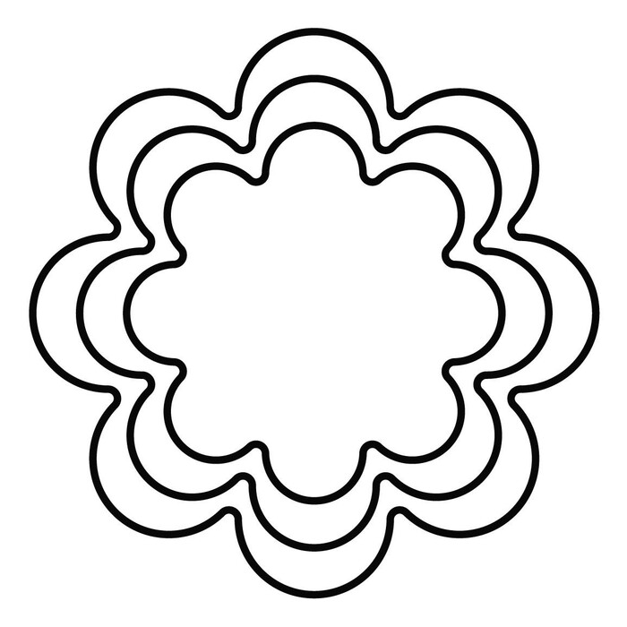 Набор формочек для печенья "Цветочек" 3 шт Kaiser