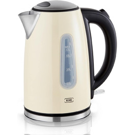 KHG Электрочайник 1,7 л нержавеющая сталь/пластик 2200 Вт WK-1707 CE KHG