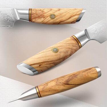 Набор из 4 ножей для стейка из дамасской стали XINZUO