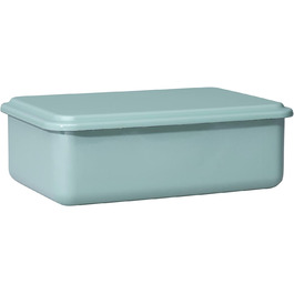 Хлебница 23 x 15 x 7 см, эмалированная, зеленая Riess 0417-126