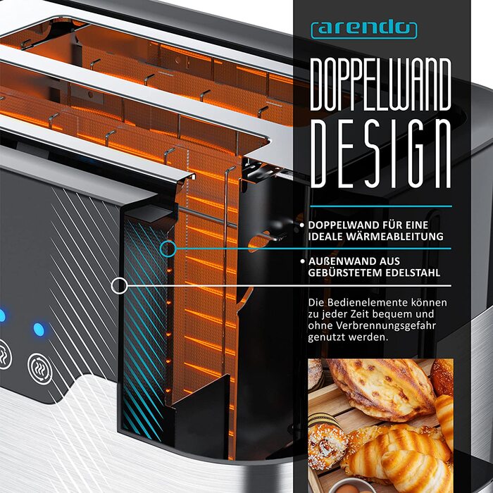 Тостер на 2 ломтика Arendo