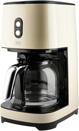 KHG Кофемашина 1,5 л 900 Вт нержавеющая сталь/пластик Cream KHG