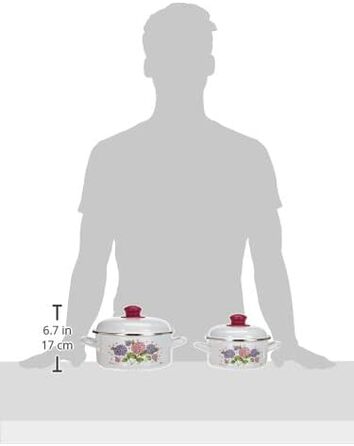 Набор кастрюль эмалированных 3 предмета GSW