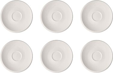 Фарфоровое кофейное блюдце Villeroy & Boch New Moon, 17 см, 6 шт.