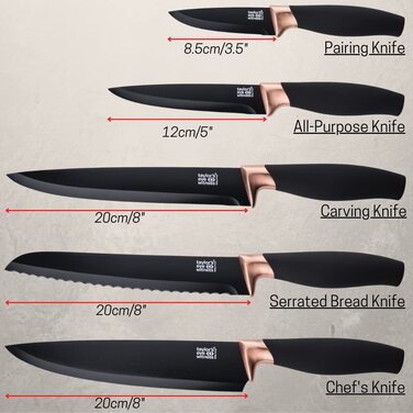 Набор ножей с подставкой 5 предметов Taylor's Eye Witness