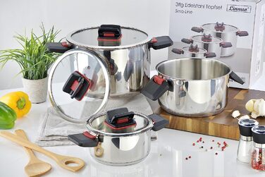 Набор из 3 кастрюль Sma-Line Linnuo