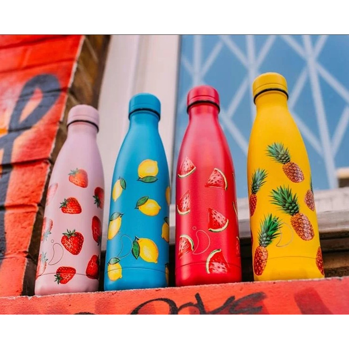 Вакуумная бутылка для воды 0,5 л, желтая Icons Pineapple CHILLY'S