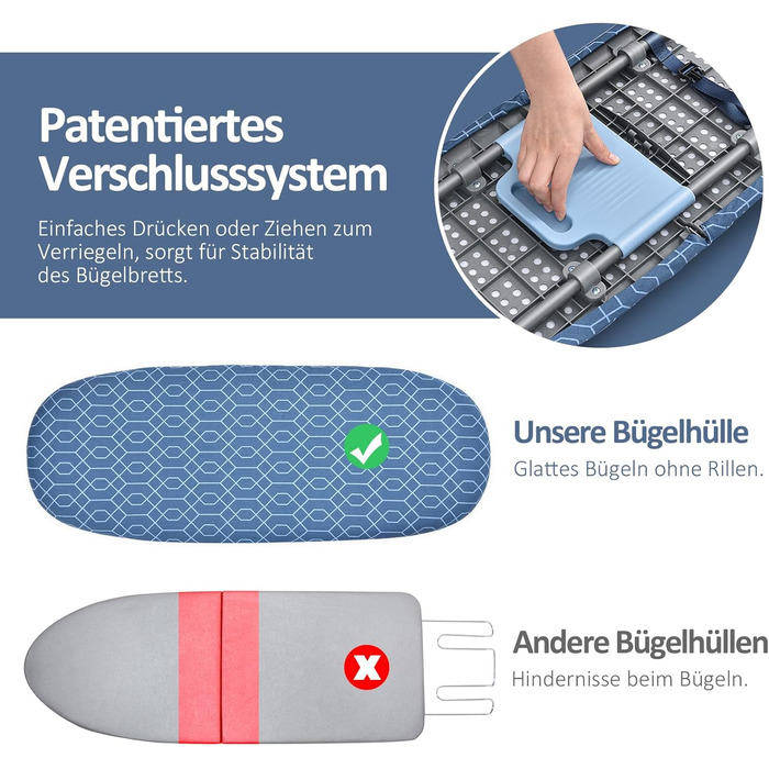 Складная гладильная доска 82 х 31 см KINGRACK