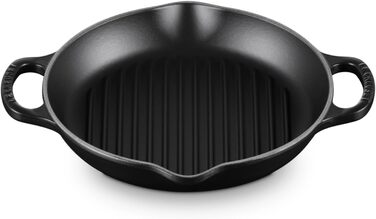 Чугунная cковорода-гриль 25 см Matt Black Signature Le Creuset