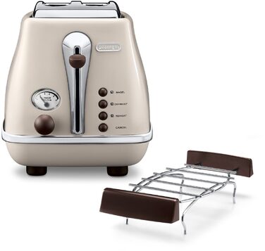 Тостер 900 Вт Beige Icona Vintage De'Longhi