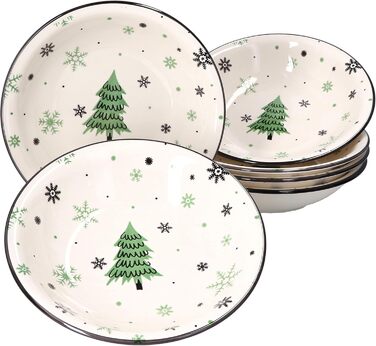 Набор рождественских суповых тарелок 0,45 л 6 предметов MamboCat