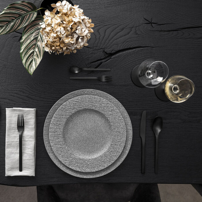 Тарелка обеденная 27 см, серая Manufacture Rock Granit Villeroy & Boch