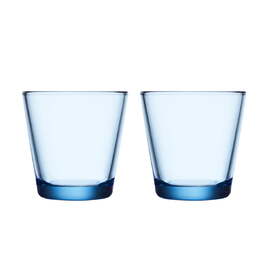 Стаканы 210 мл прозрачные синие 2 предмета Kartio Iittala