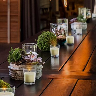 Набор из 24 свечей в бокалах, без запаха Belle Vous