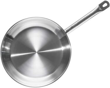 Сковорода 24 см нержавеющая сталь серебро Industar Gastrosus