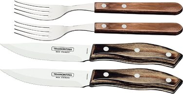 Tramontina Набор из 4 приборов для стейка нержавеющая сталь Tramontina