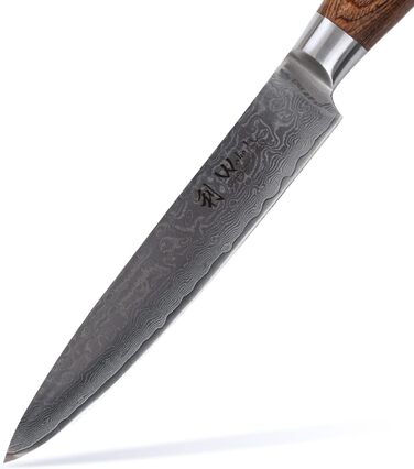 Wakoli Поварской нож для мяса 17 см дамасская сталь/дерево паккавуд Wakoli