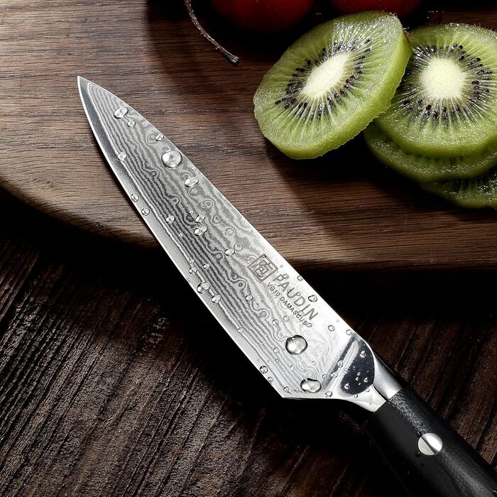 Универсальный кухонный нож из дамасской стали 13 см VG10 PAUDIN