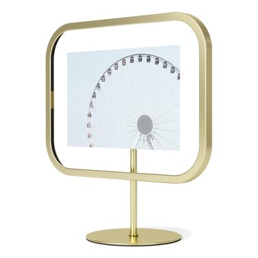 Фоторамка 22 х 10 х 27 см матовая латунь Infinity Sqround Umbra