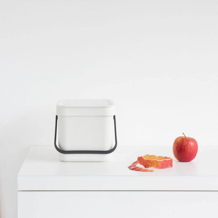 Мусорное ведро 6 л белое Sort&amp;Go Brabantia