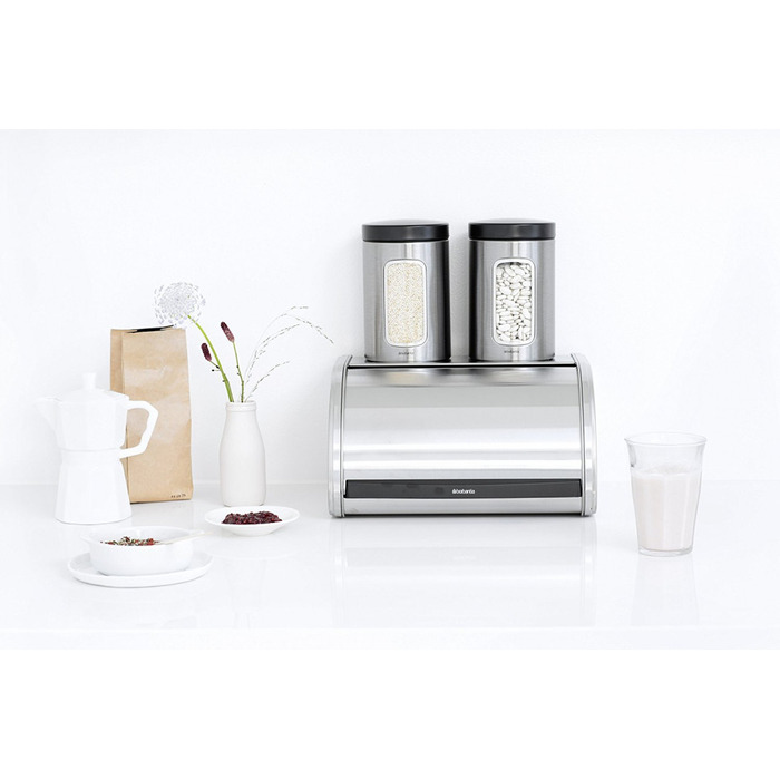 Хлебница 31,5 х 27 х 17,5 см Matt Steel Brabantia