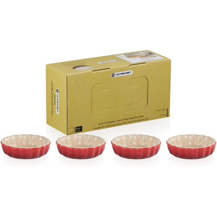Набор формочек для тарталеток 4 предмета Cherry Le Creuset