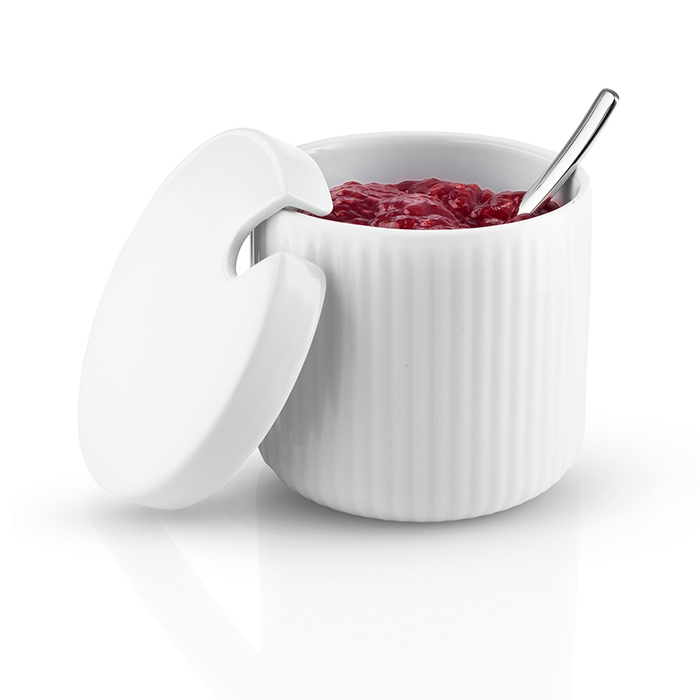 Сахарница с ложкой 8x10x14,1 см белая Legio Nova Eva Solo