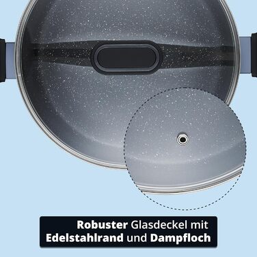 KHG Набор из 3 кастрюль 16/20/24 см алюминий/антипригарное покрытие Lightblue KHG