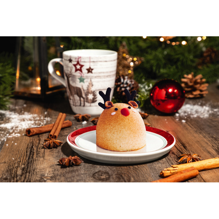 Блюдце к чашке для кофе/чая 16,5 см красное Life Christmas Seltmann Weiden