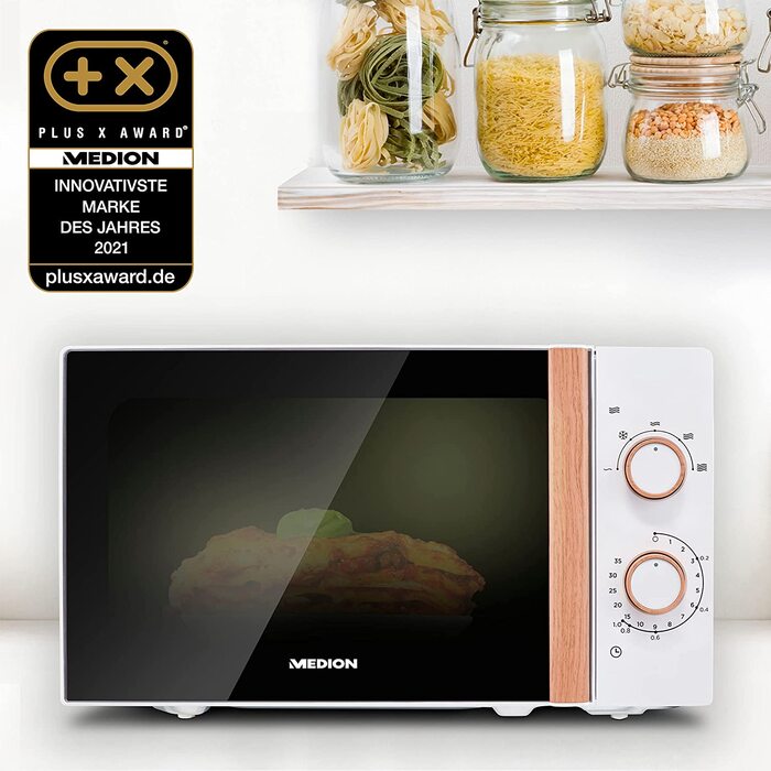 Микроволновая печь MEDION / 700 Вт / 20 литров / 5 уровней мощности / функция размораживания