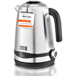 Электрический чайник LEBENLANG / 2200 Вт / 1,7 л / индикация температуры и функция поддержания тепла 