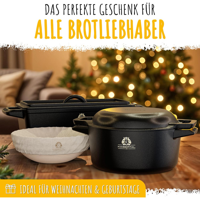 KAISERTAL Набор форм для выпечки хлеба 2 предмета чугун KAISERTAL