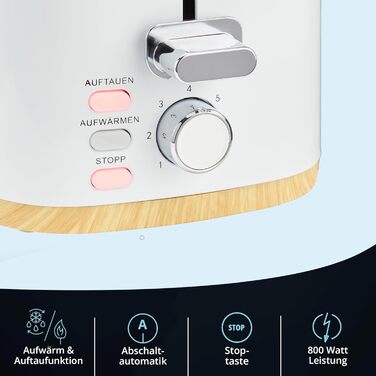 KHG Электрочайник 1,7 л и тостер на 2 ломтика пластик White KHG