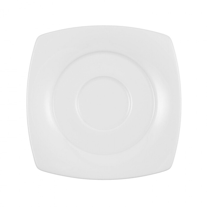 Блюдце к чашке для мокко квадратное 17 см белое Savoy Seltmann